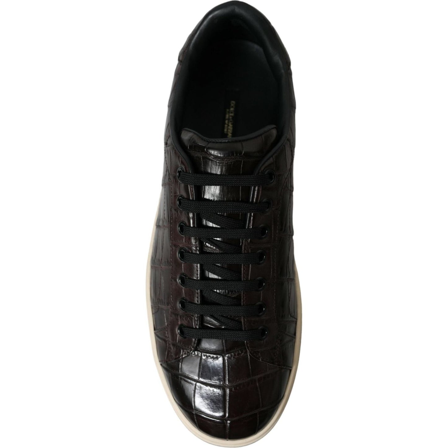 Dolce & Gabbana Elegant Exotic Leather Low-Top Sneakers Dolce & Gabbana