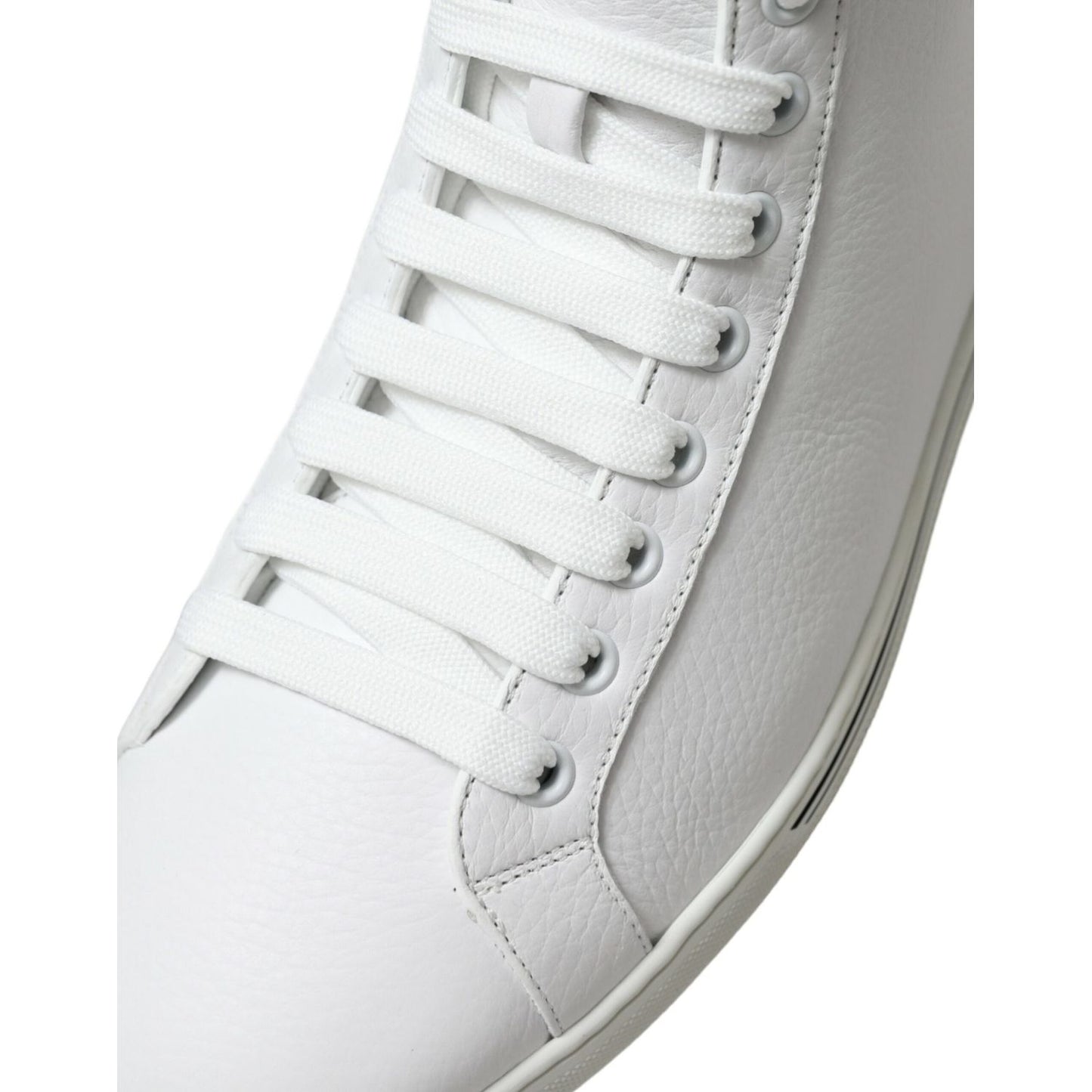 Dolce & Gabbana White Saint Tropez High Top Men Sneakers Shoes