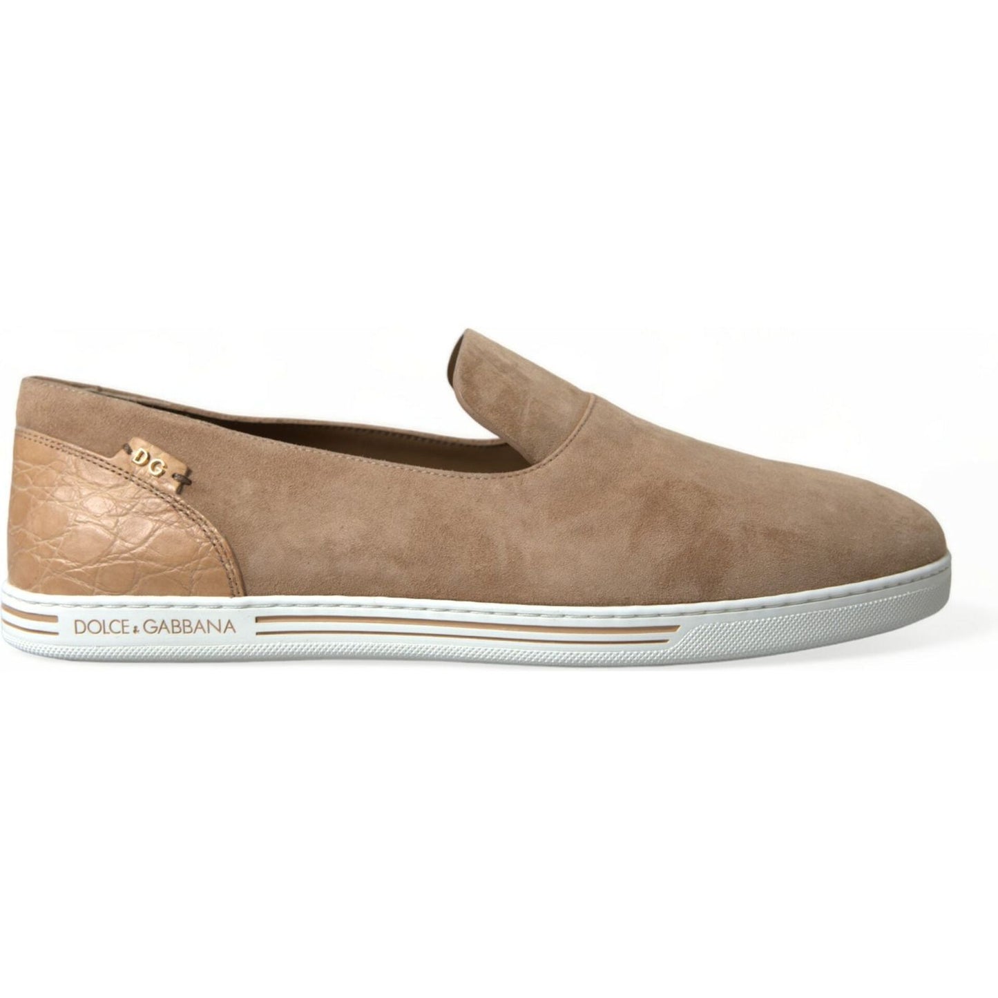 Elegant Beige Leather Loafers