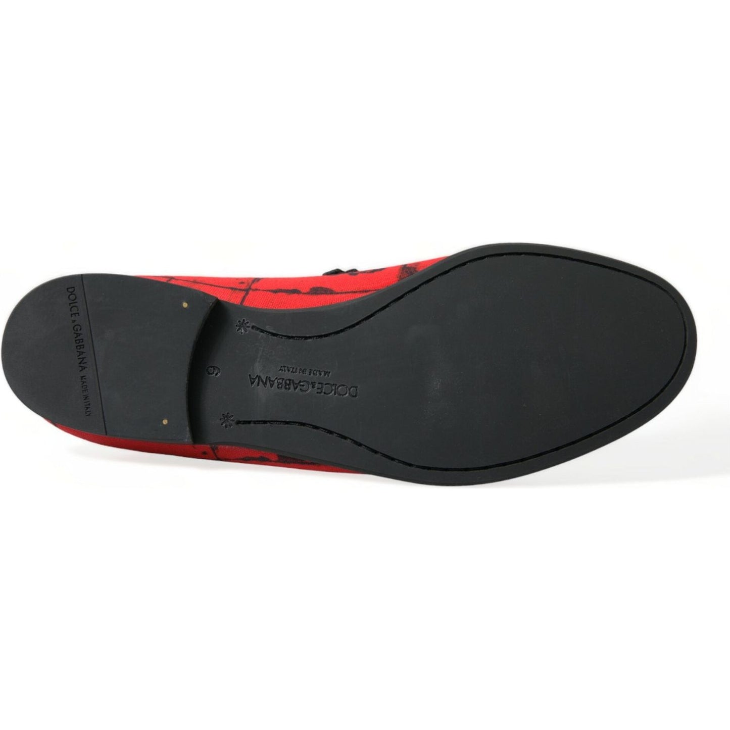 Torero-Inspired Luxe Red & Black Loafers