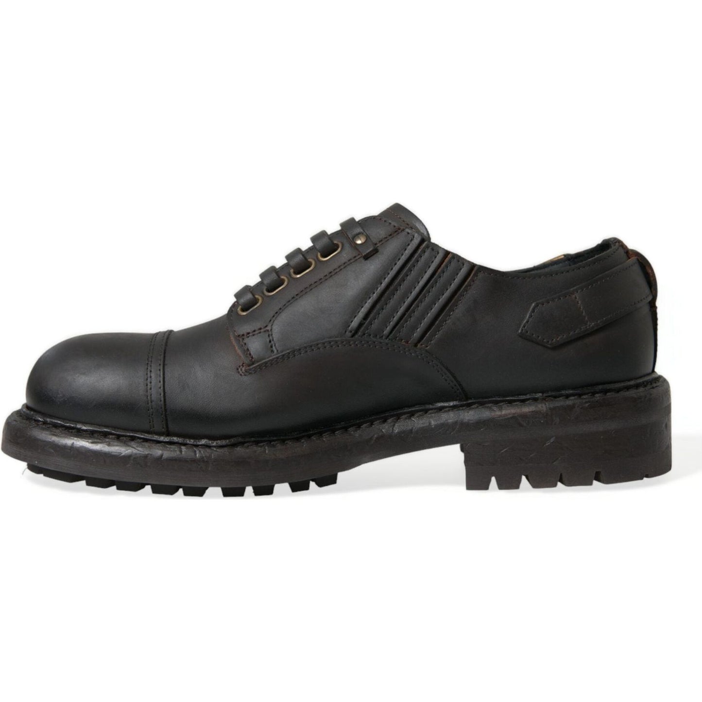 Elegant Mens Leather Derby Dress Shoes