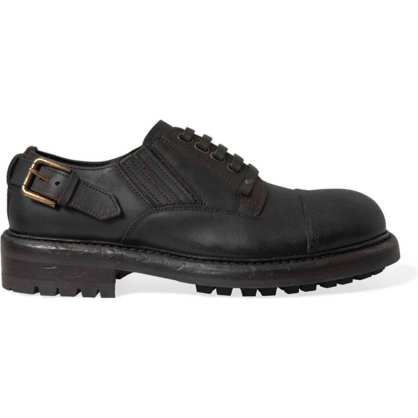 Elegant Mens Leather Derby Dress Shoes