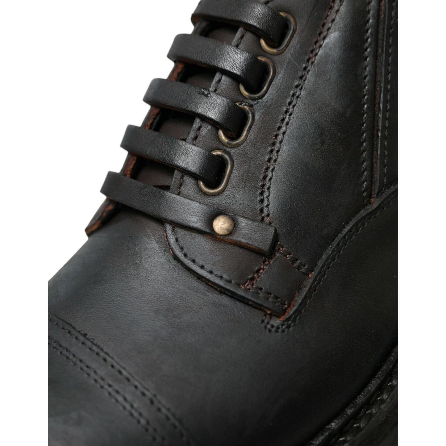 Elegant Mens Leather Derby Dress Shoes