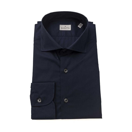 Elegant Slim Fit French Collar Shirt Bagutta