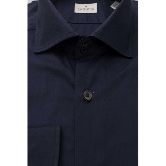 Elegant Slim Fit French Collar Shirt Bagutta