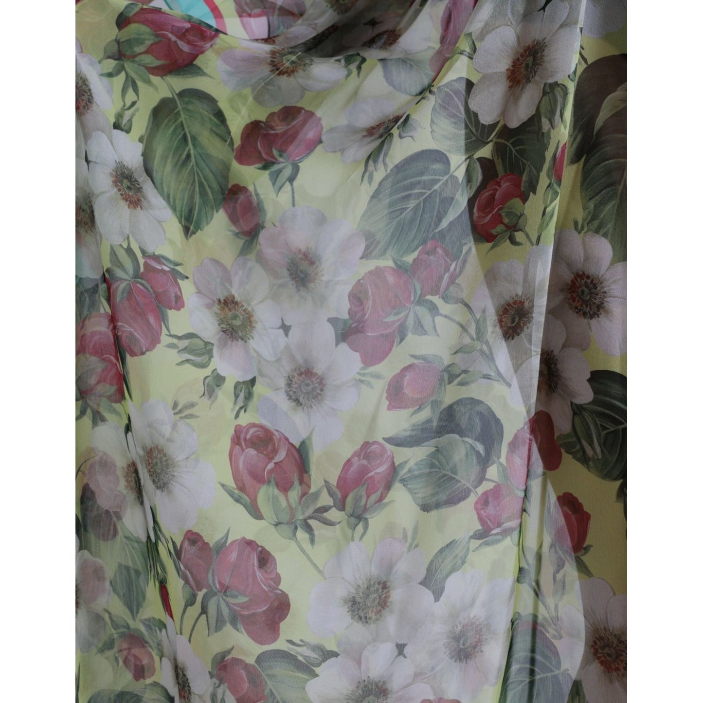 Elegant Floral Silk Maxi Dress