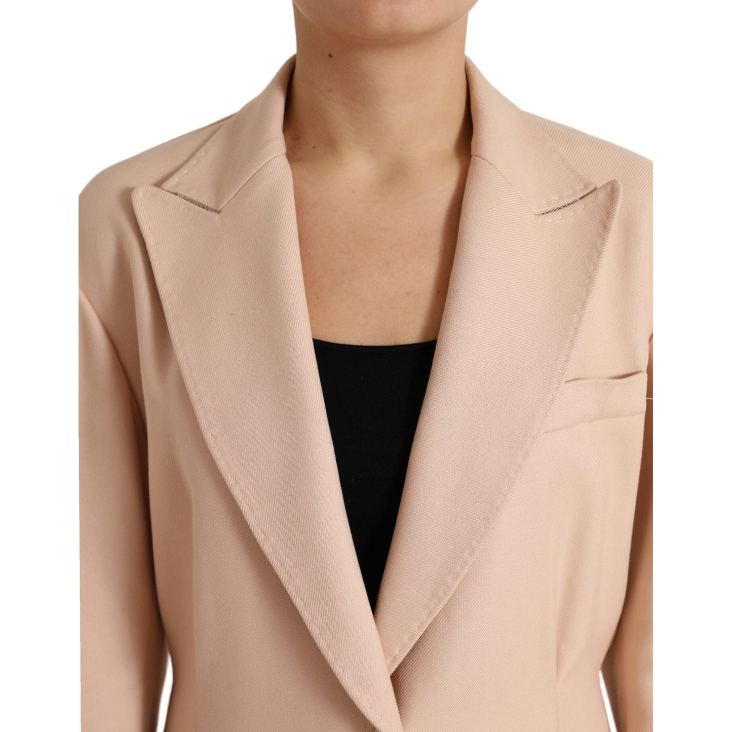 Elegant Beige Single-Breasted Trench Coat