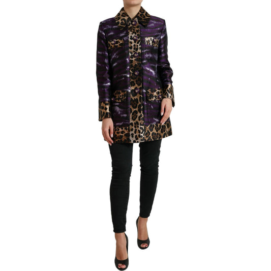 Exquisite Jacquard Trench With Tiger Motif Dolce & Gabbana