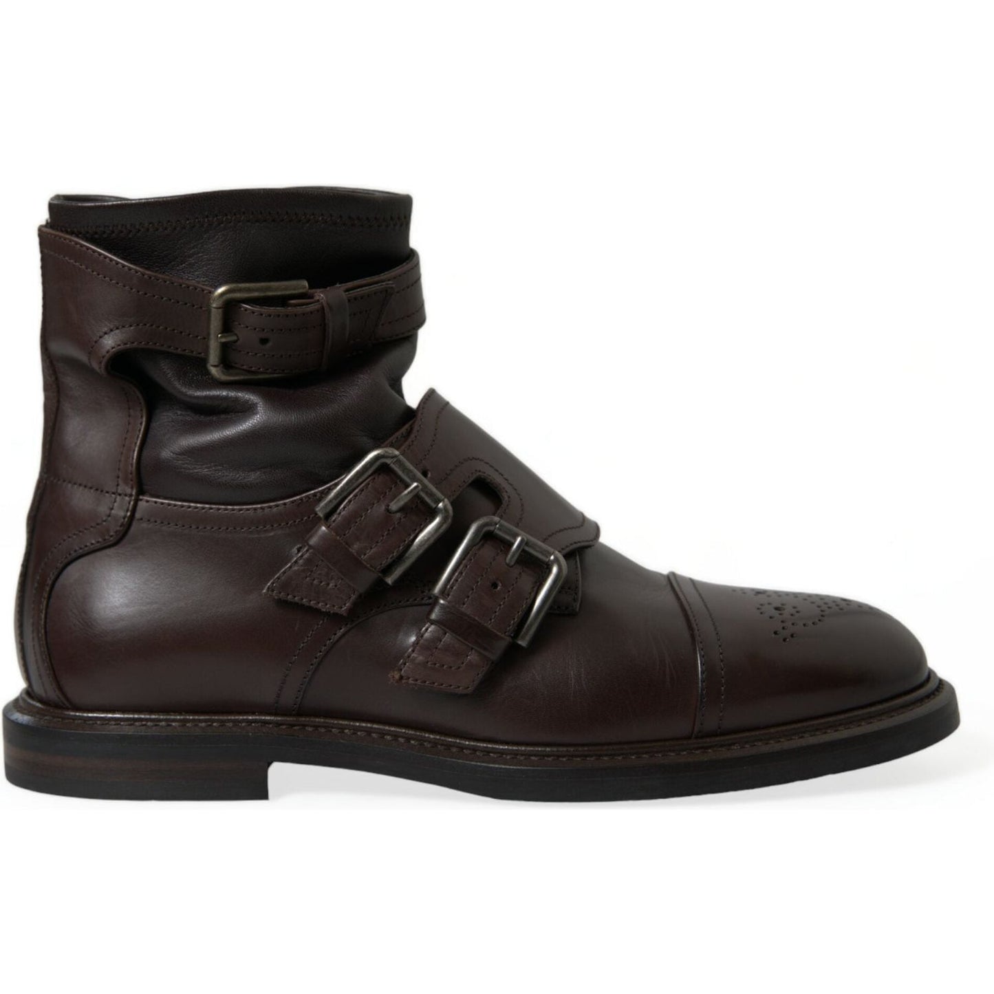 Elegant Mens Leather Ankle Boots