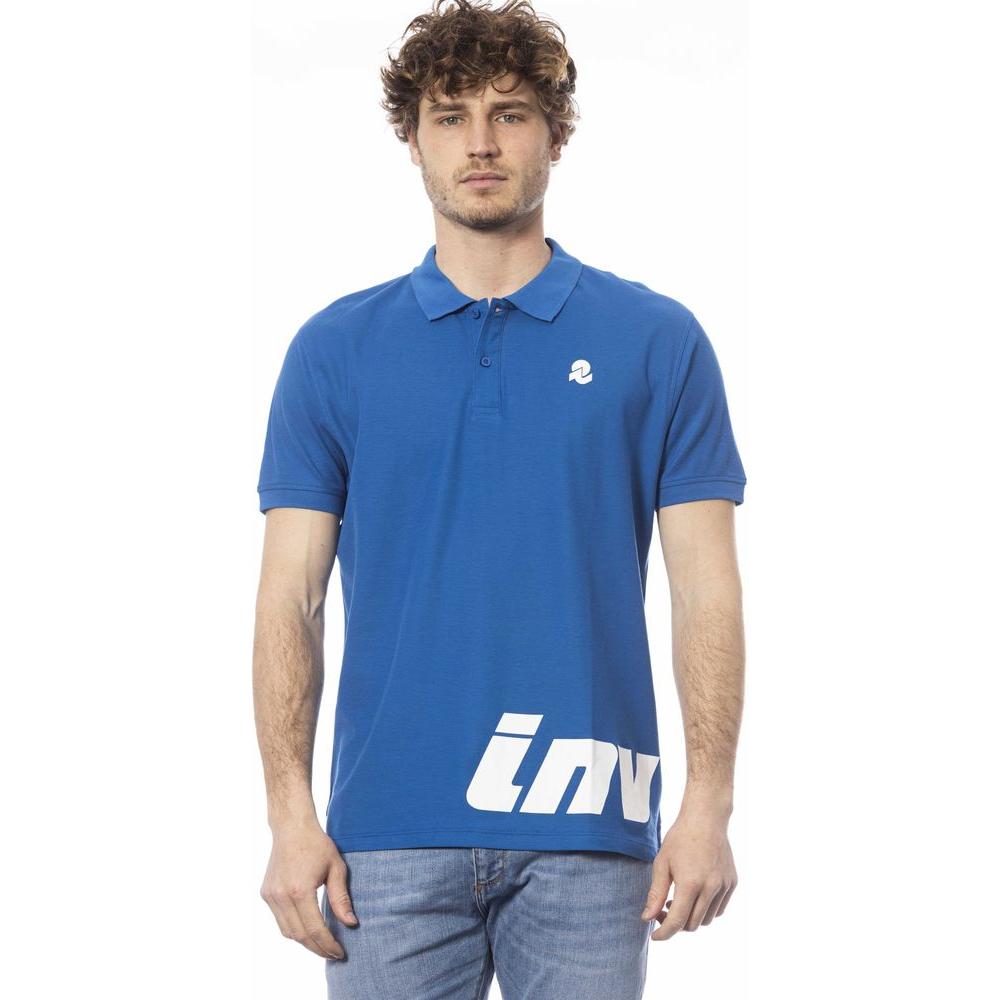 Elegant Short Sleeve Blue Polo Shirt