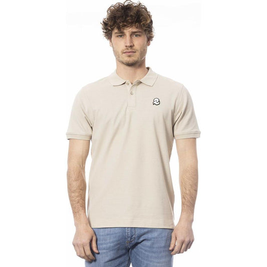 Invicta Beige Cotton Short Sleeve Polo