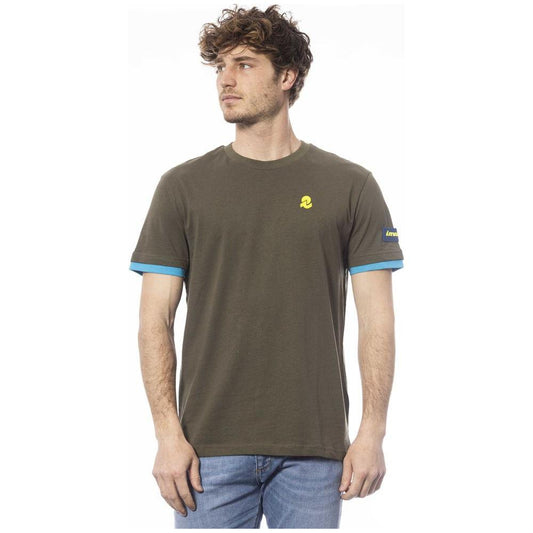 Invicta Cotton Crew Neck Tee in Green Invicta