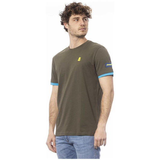 Invicta Cotton Crew Neck Tee in Green