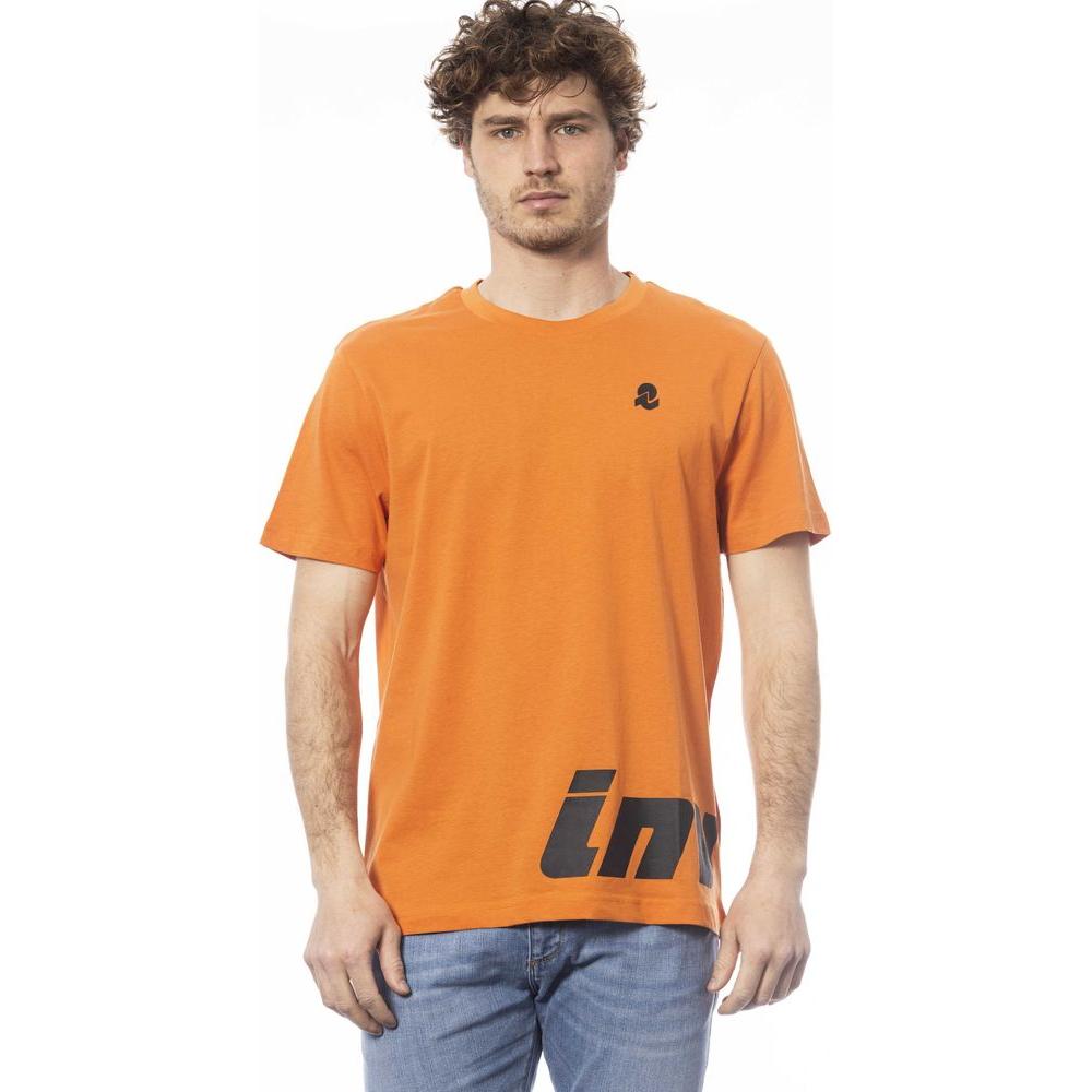 Vibrant Orange Crew Neck Logo Tee