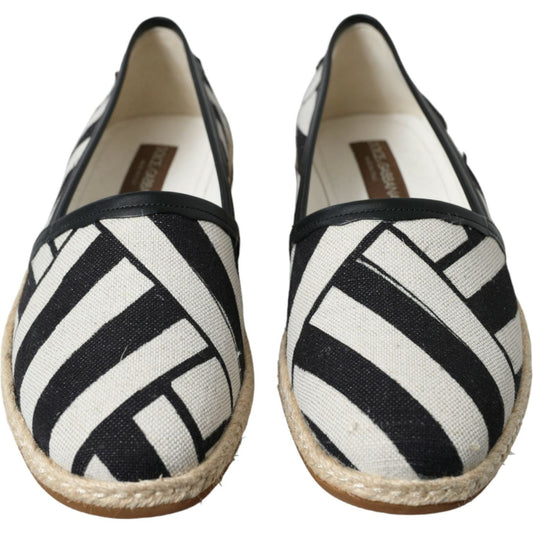 Chic Striped Canvas Espadrilles