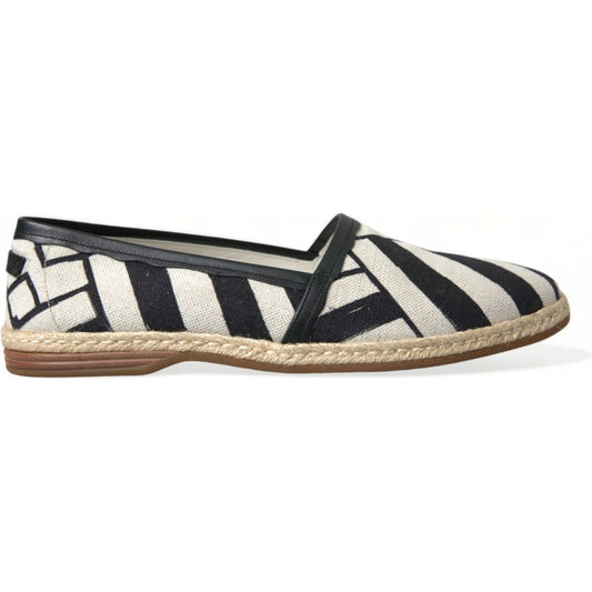 Chic Striped Canvas Espadrilles