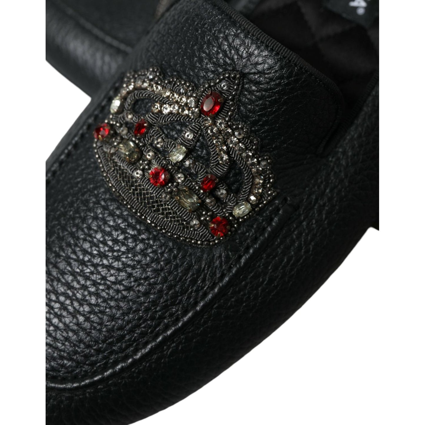 Dazzling Crystal-Embellished Loafers