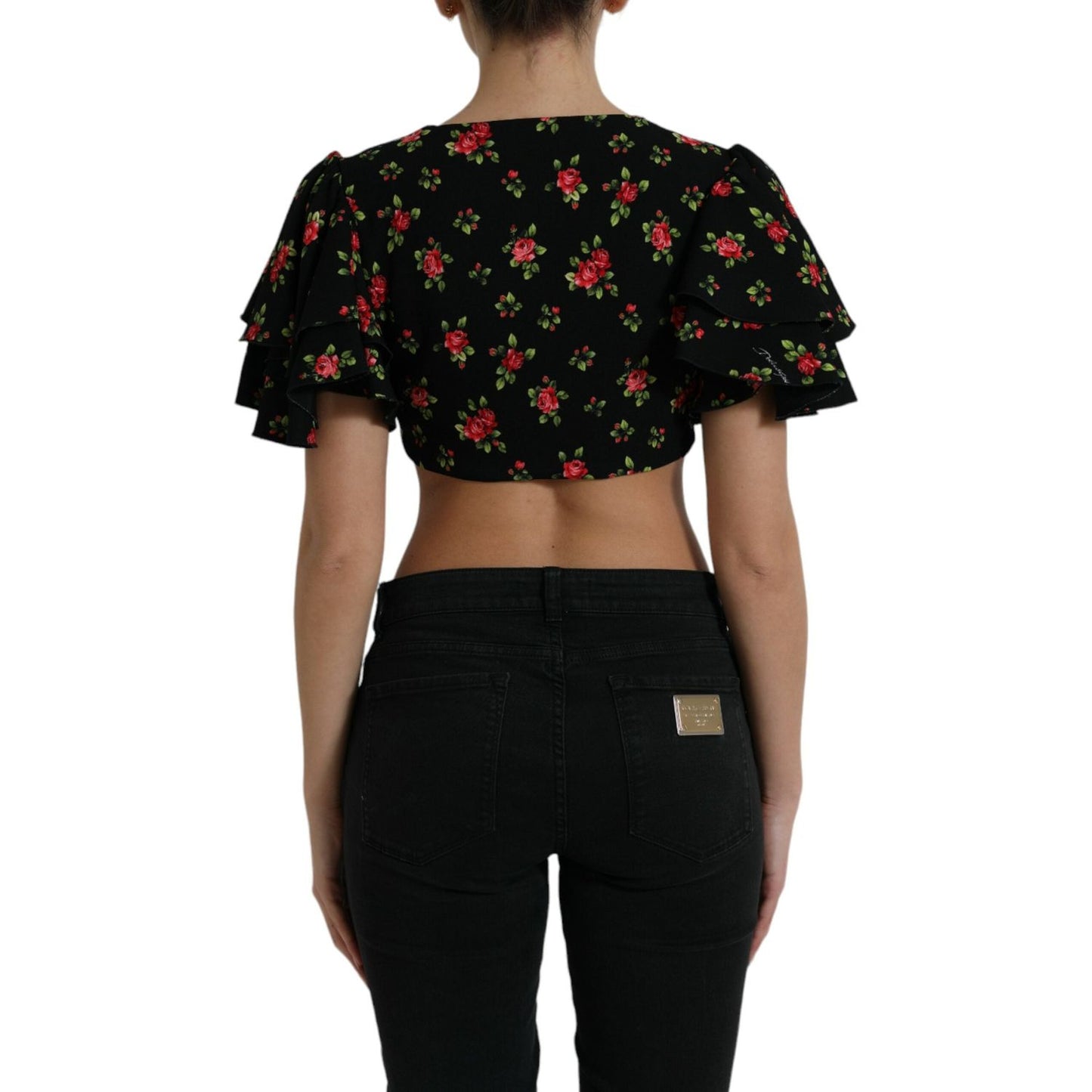 Floral Print Cropped Top Luxe Fashion