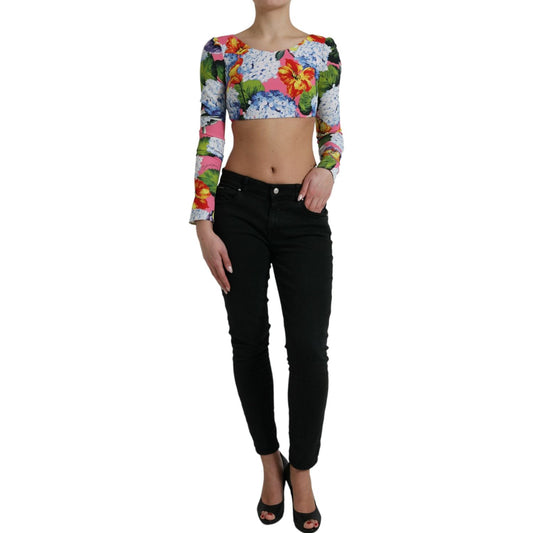 Floral Elegance Cropped Top Dolce & Gabbana