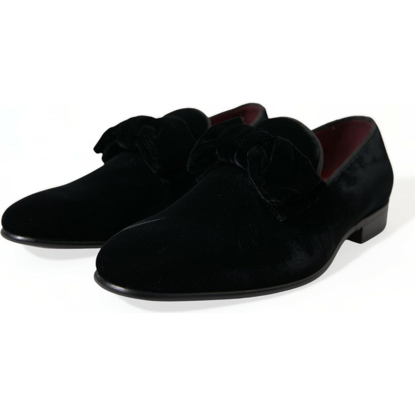 Elegant Black Velvet Loafers - Men's Luxury Footwear