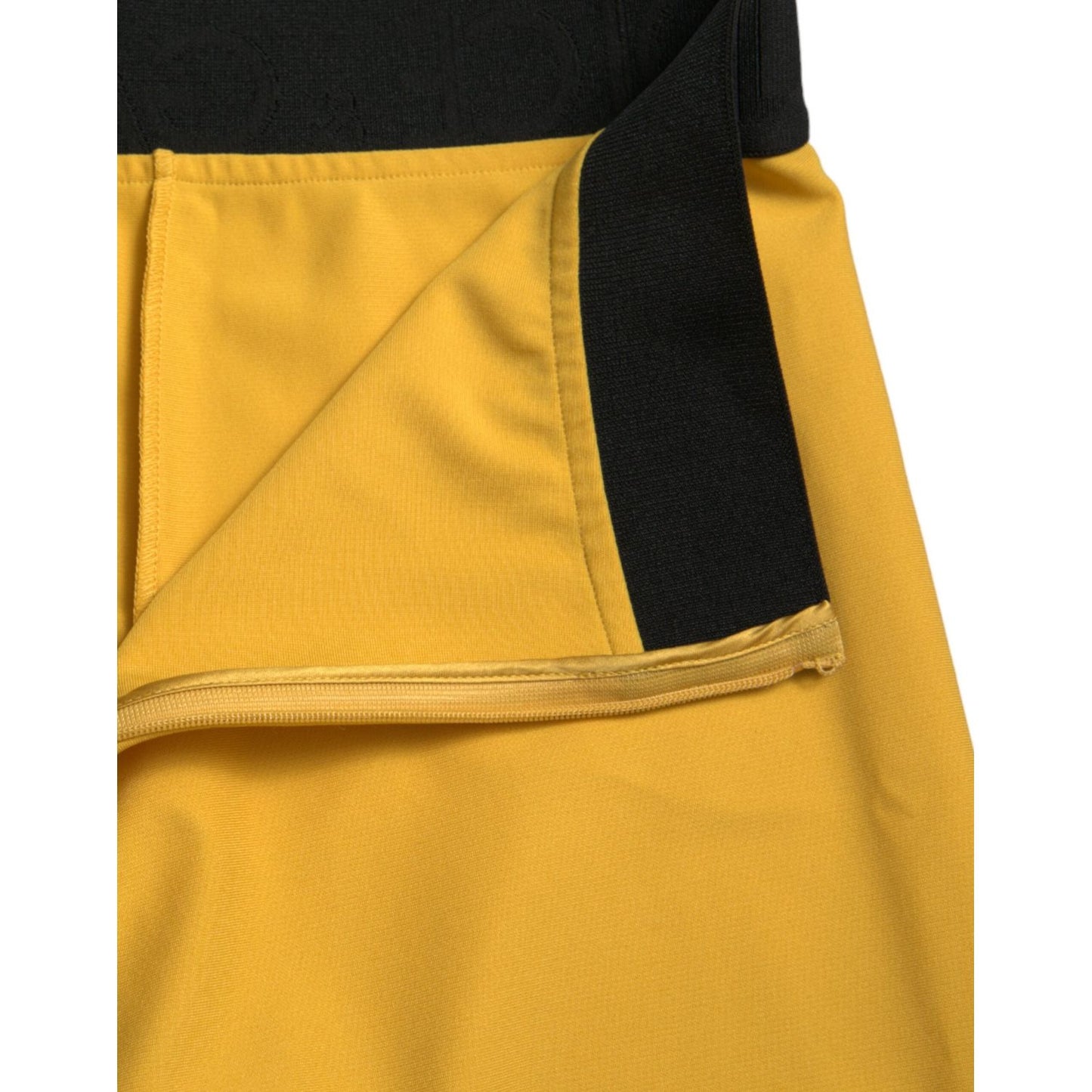 Elegant High Waist Yellow Leggings