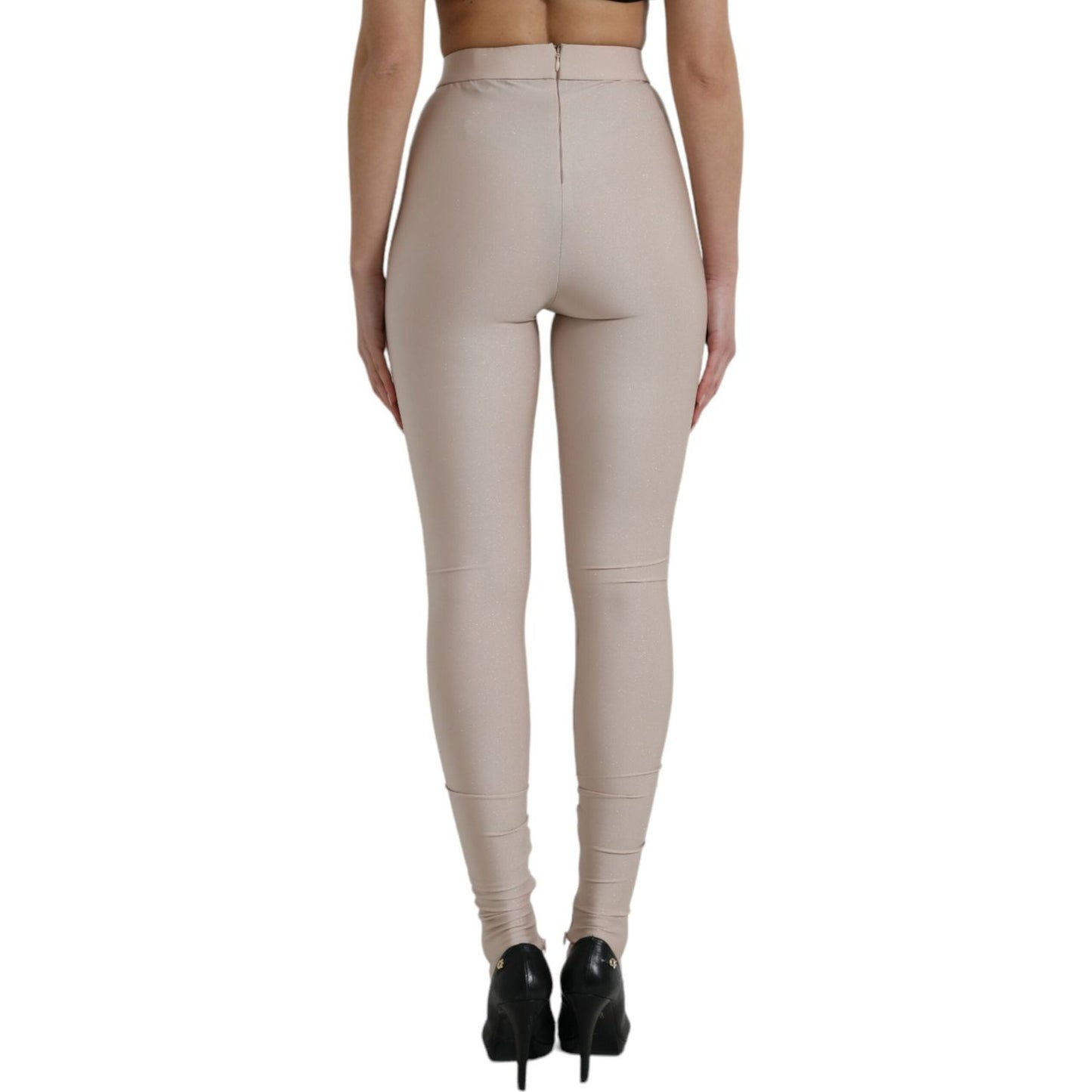 Chic Beige High Waist Leggings