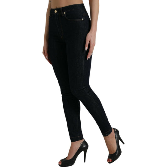 Sleek Mid-Waist Stretch Denim Jeans