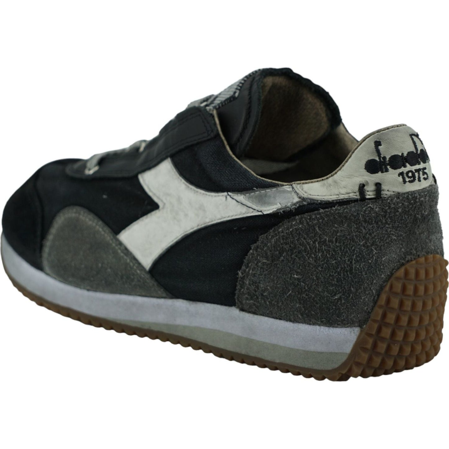 Black and Gray Equipe H Dirty Stone Wash Evo Sneakers