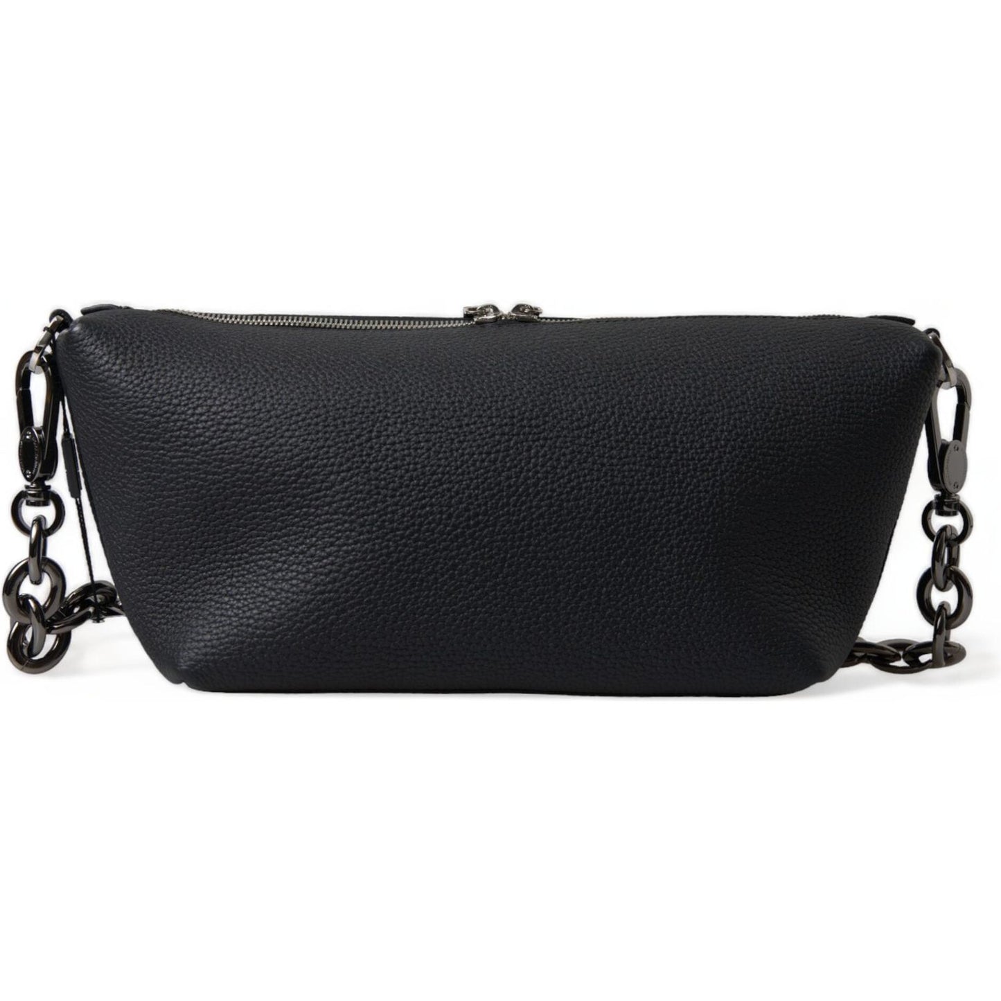 Elegant Black Leather Shoulder Bag