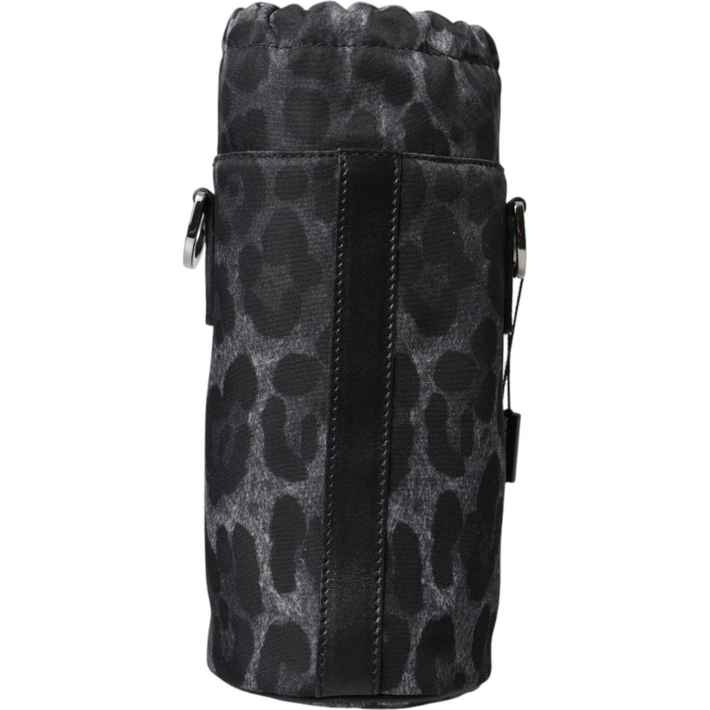 Chic Leopard Print Round Bottle Cage