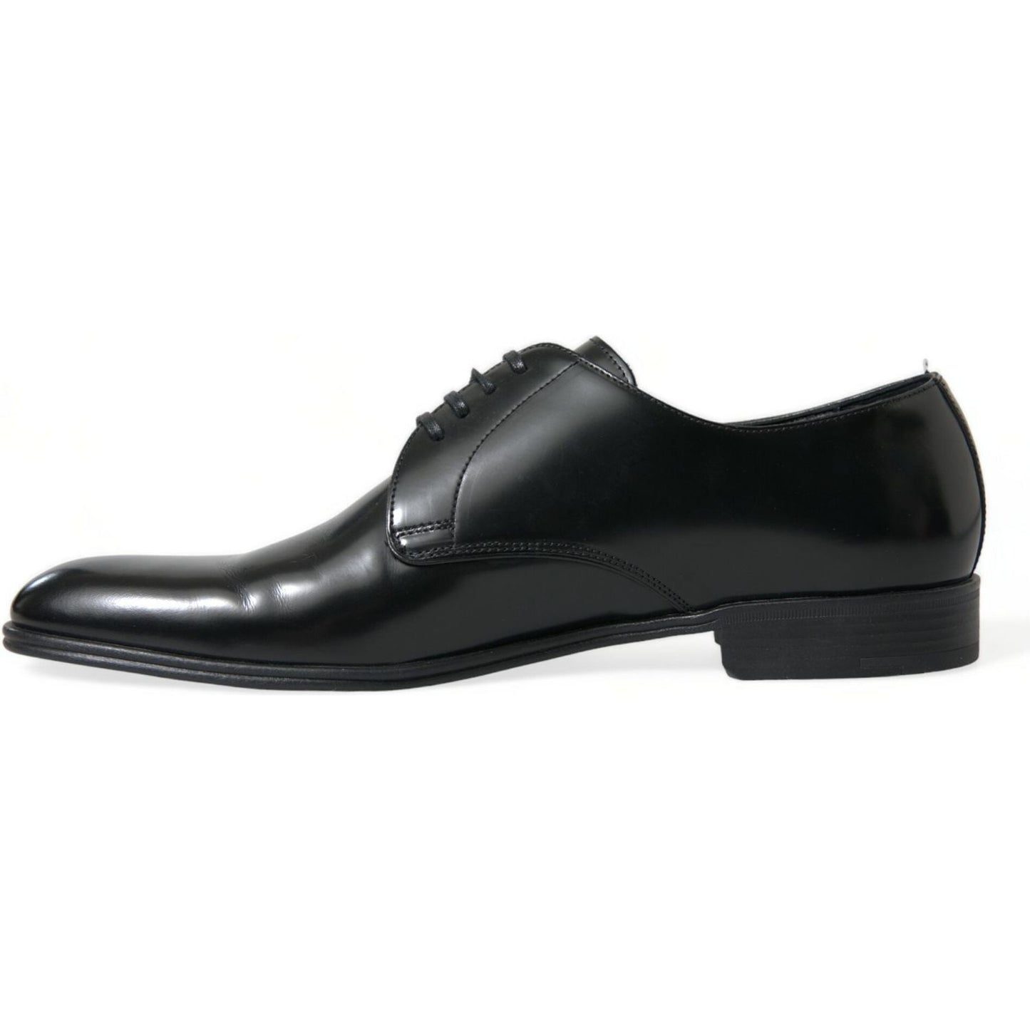 Elegant Black Leather Derby Formal Shoes