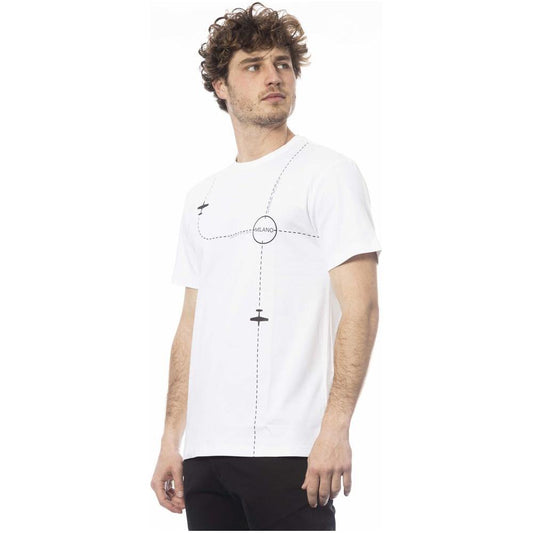 Trussardi Elegant White Cotton Crew Neck Tee Trussardi