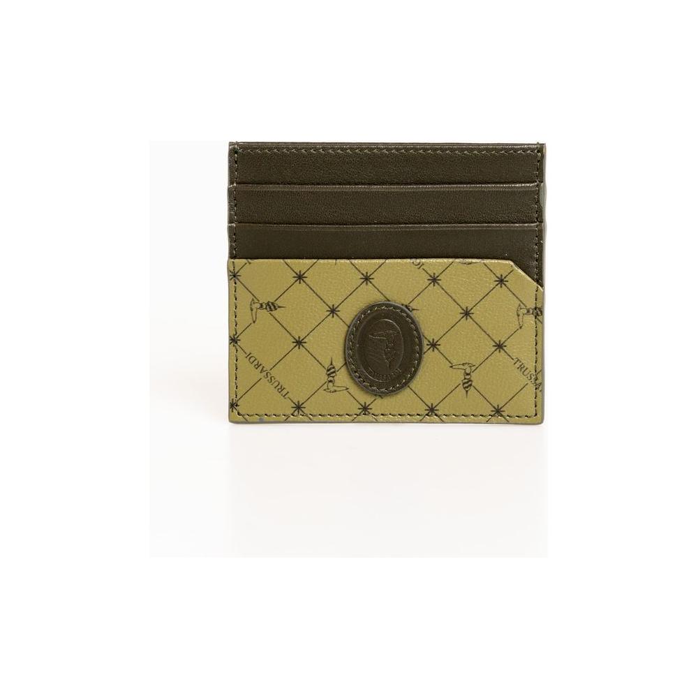 Elegant Green Leather Card Holder