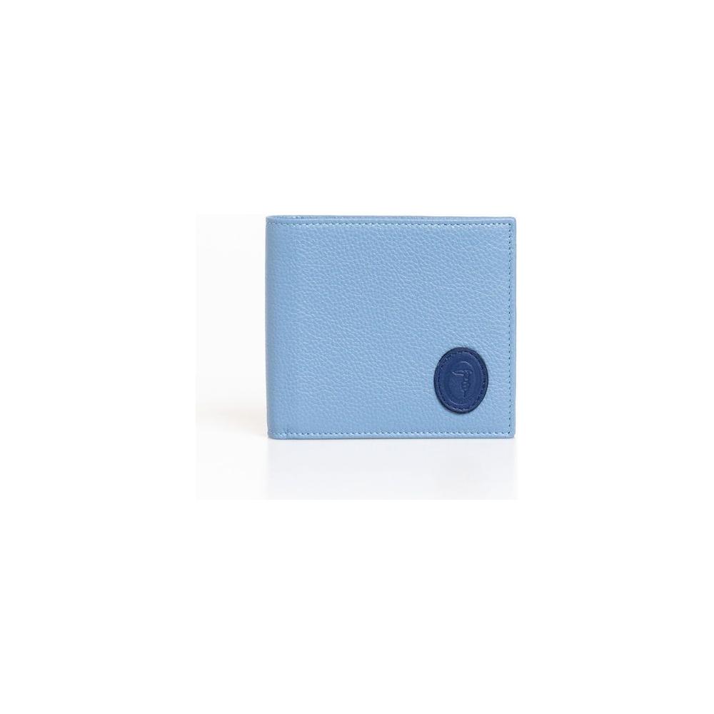 Elegant Light Blue Leather Wallet