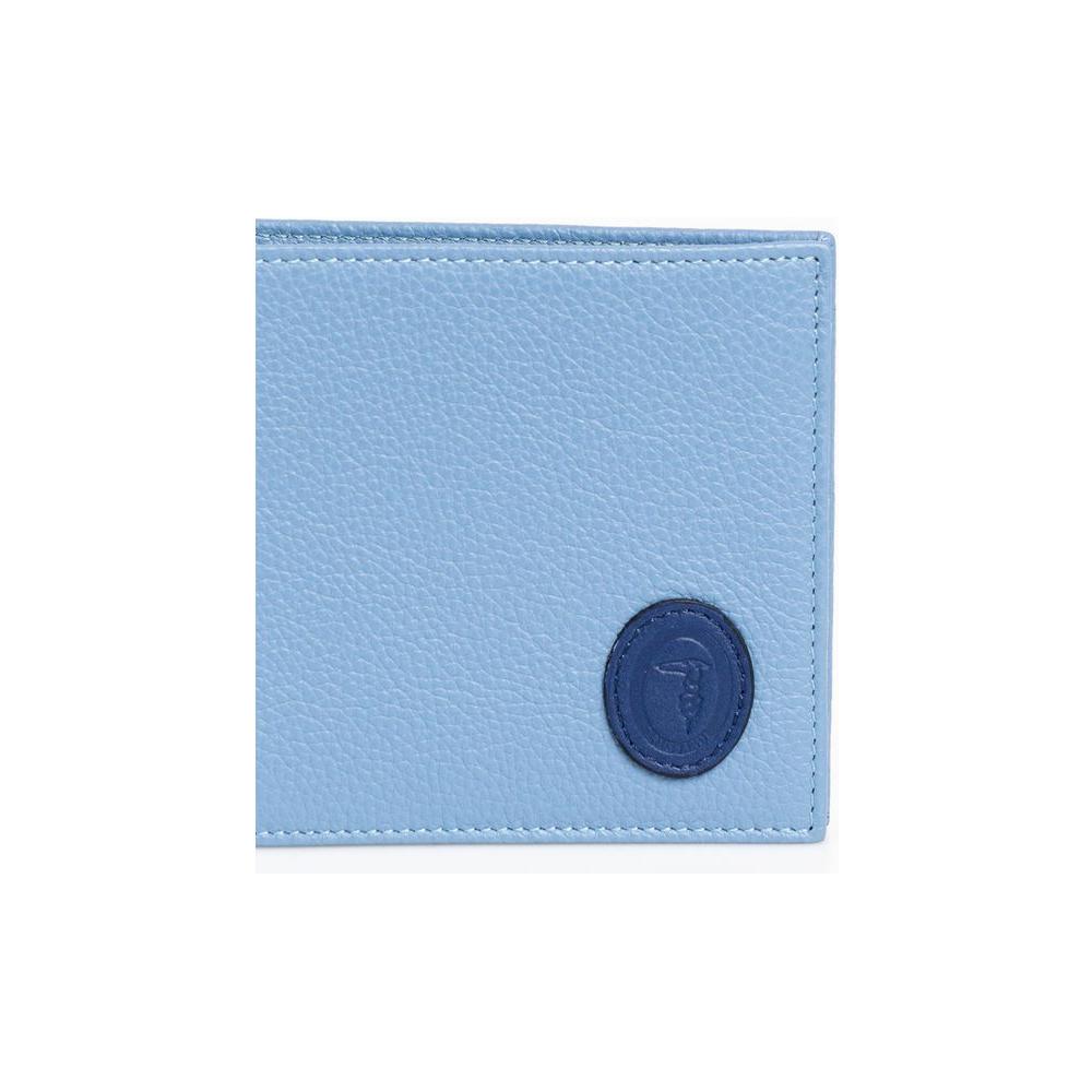 Elegant Light Blue Leather Wallet