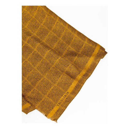 Trussardi Elegant Yellow Scarf for the Discerning Gentleman Trussardi