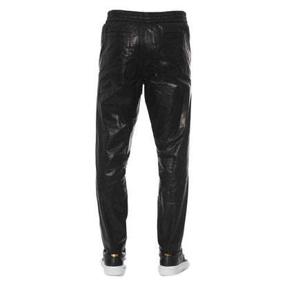 Trussardi Black Lamb Leather Pant