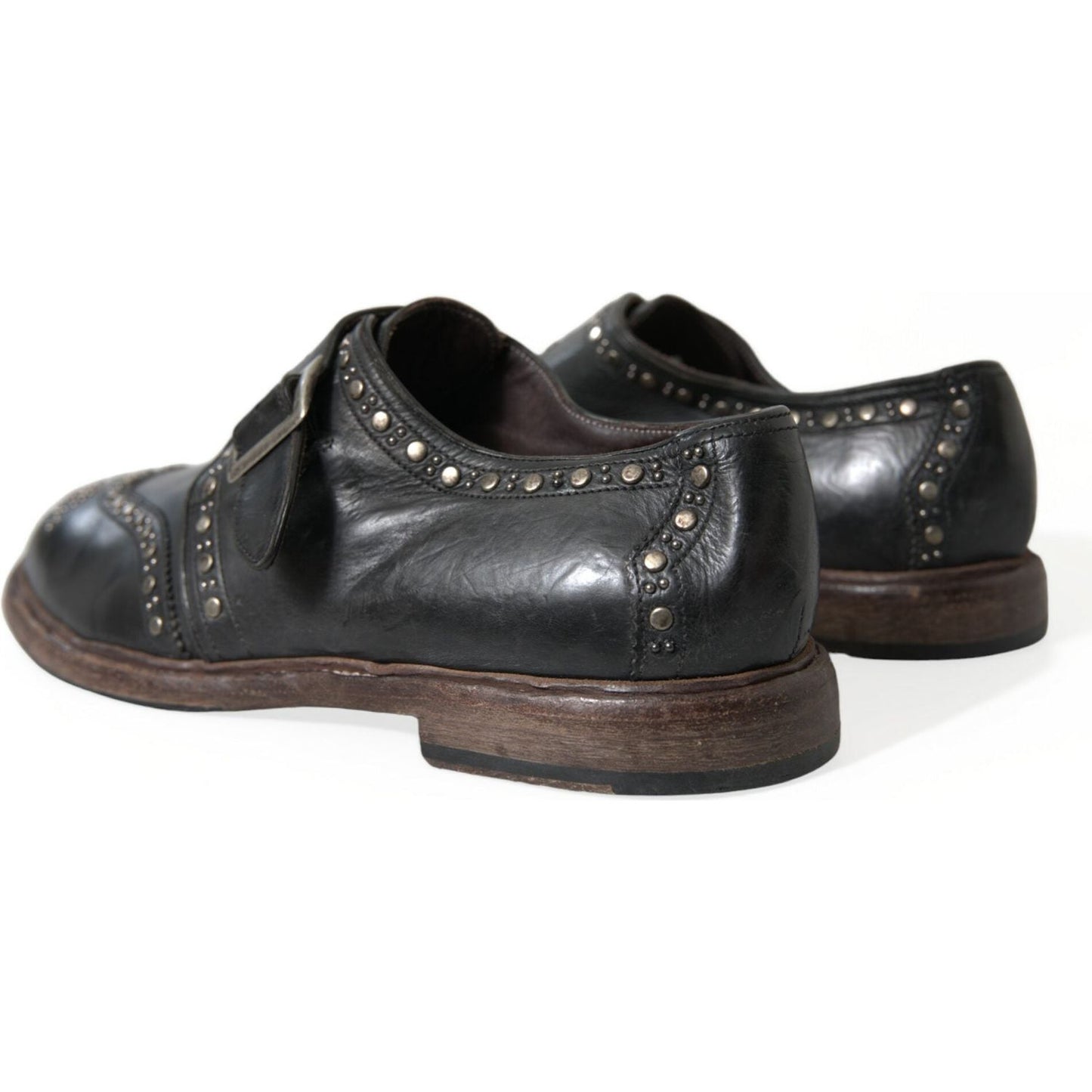 Elegant Calfskin Leather Monk Straps