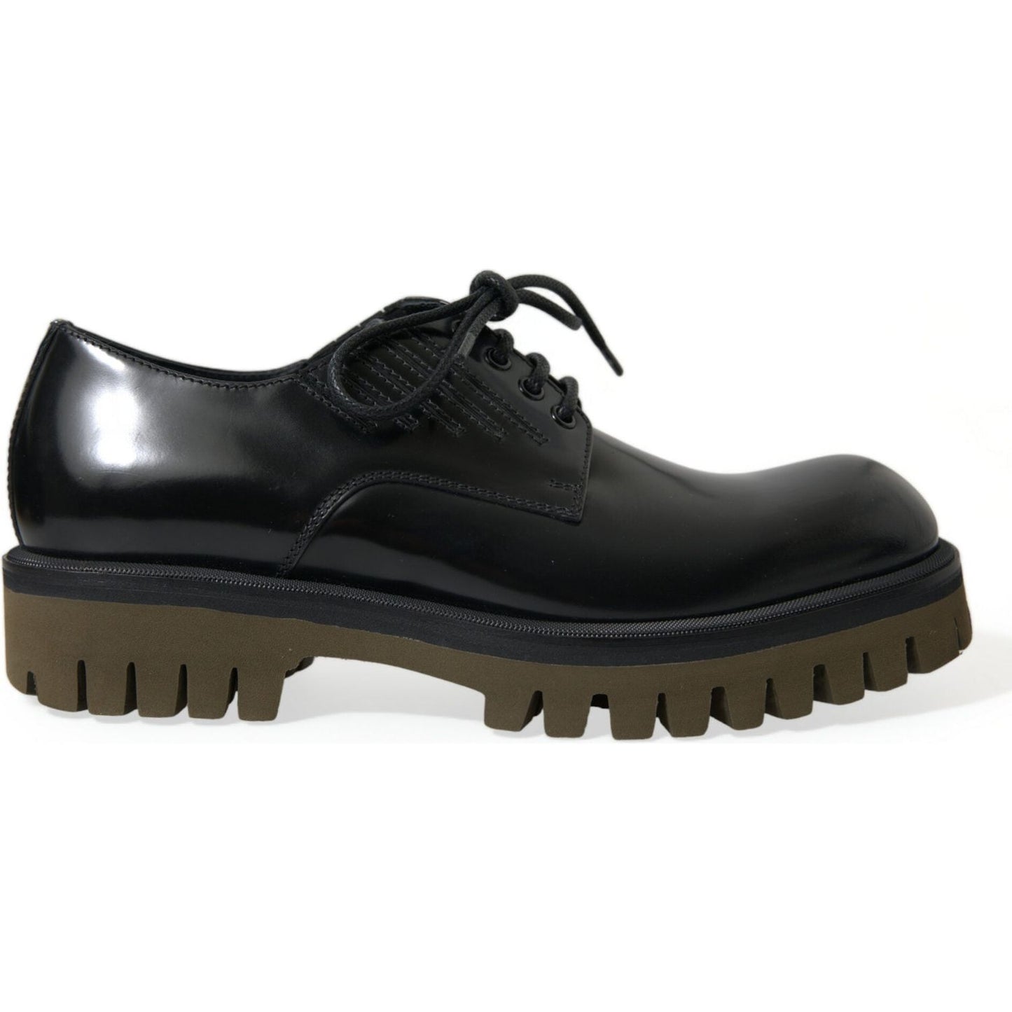 Elegant Black Leather Derby Dress Shoes