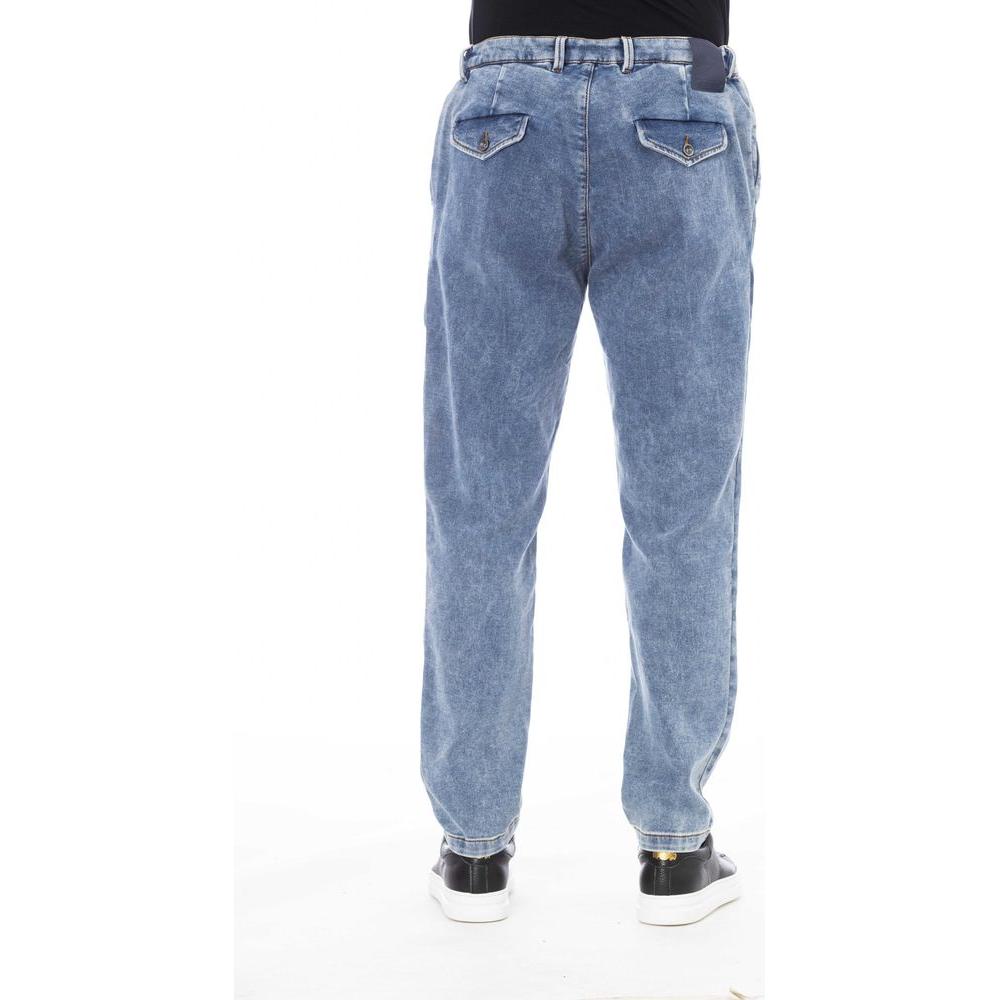 Elegant Button Lace Men's Jeans