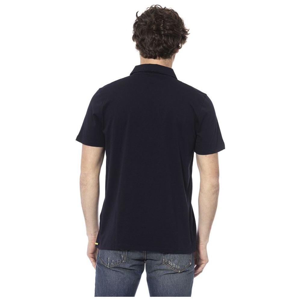 Elegant Cotton Polo in Classic Blue