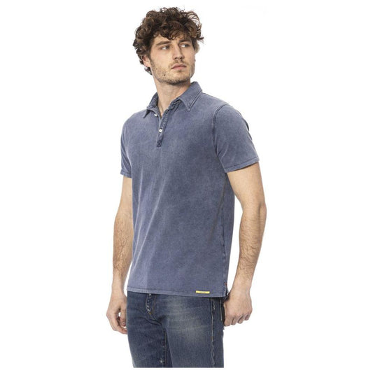 Elegant Cotton Polo in Classic Blue