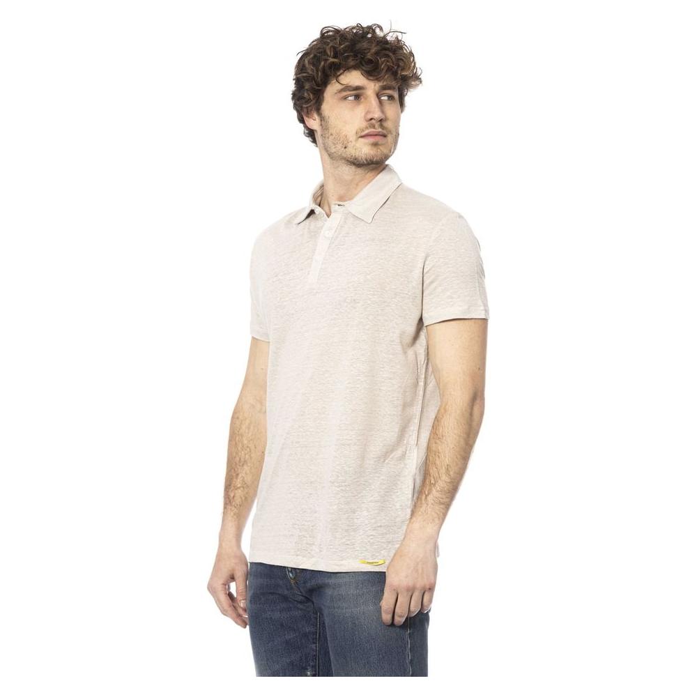 Elegant Beige Cotton Polo: Timeless Style