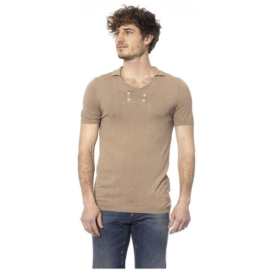 Elegant Beige Cotton Polo for Men