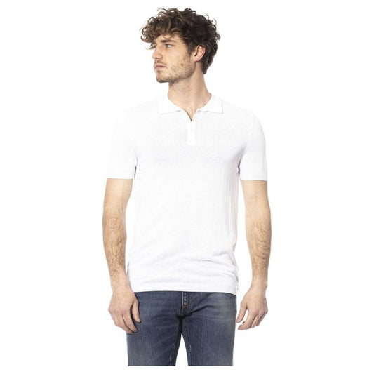 Elegant White Cotton Polo for Men