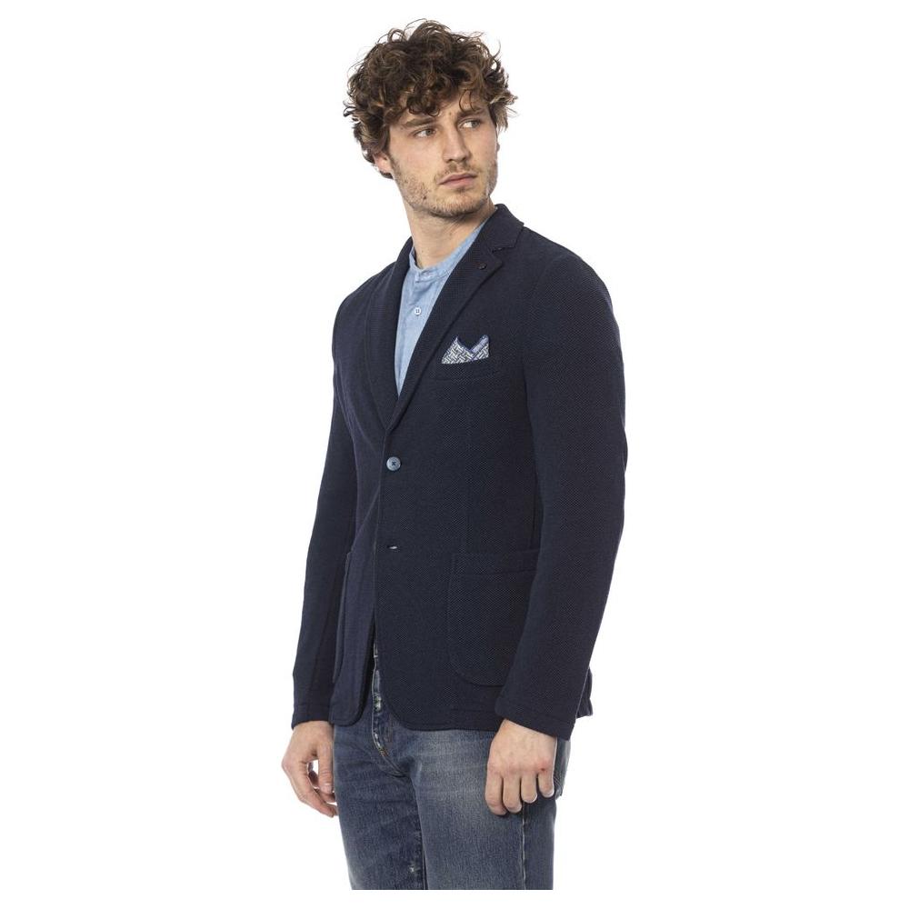 Classic Blue Cotton Blend Jacket