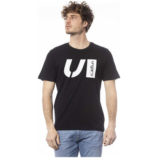 Sleek Ungaro Crew Neck Logo Tee