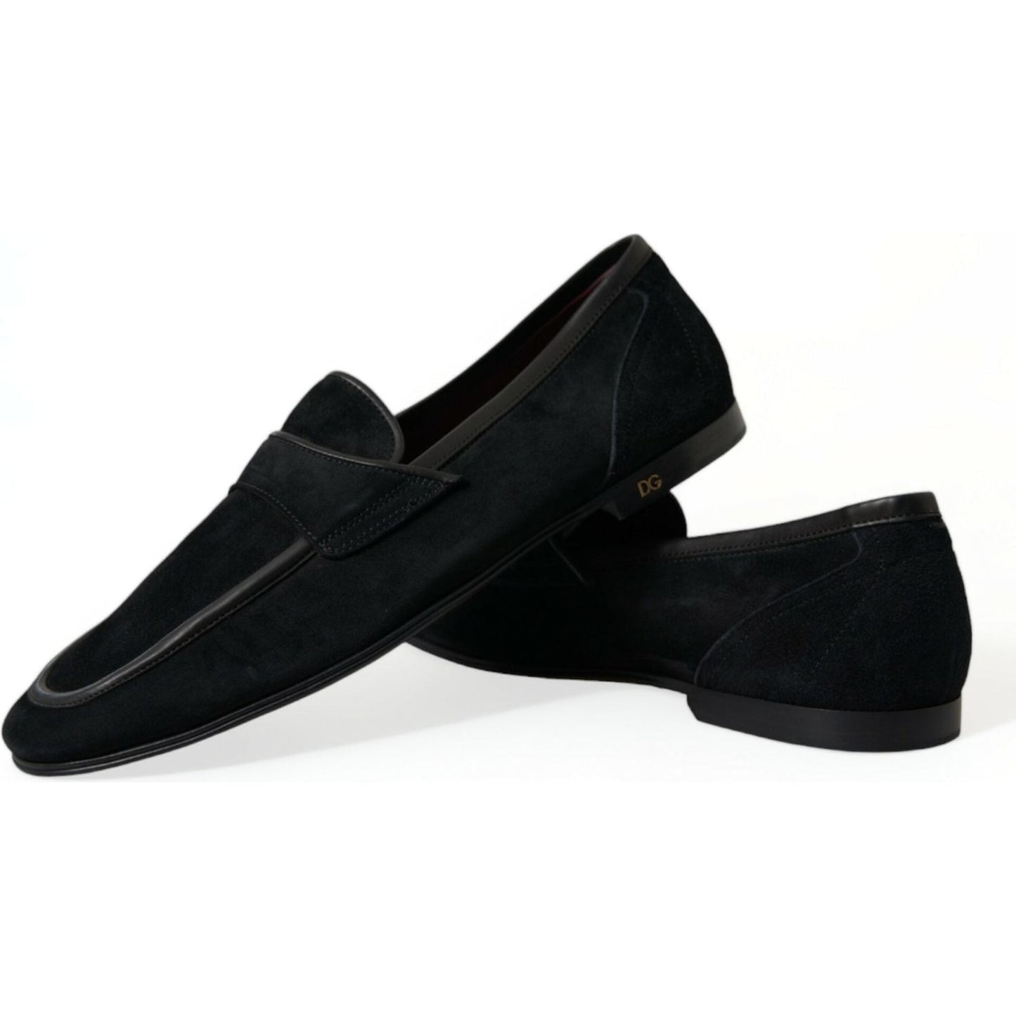 Elegant Velvet Black Loafers for Men