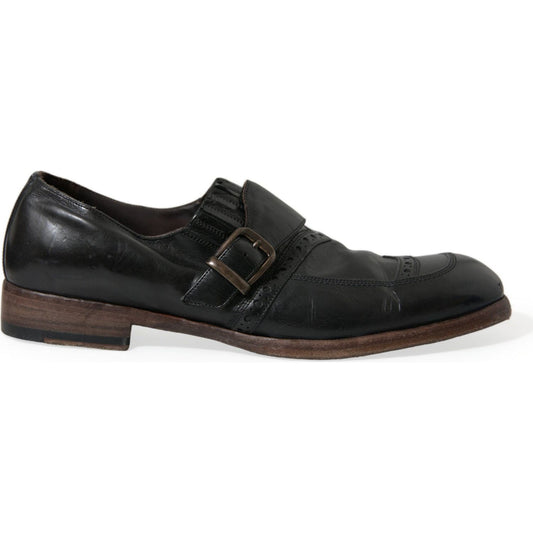 Elegant Black Leather Moccasins Dress Shoes