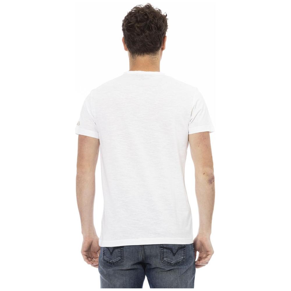 Elegant White Tee with Signature Print